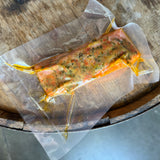 Smoked Salmon with Roasted Poblano + Persimmon Lime Sauce