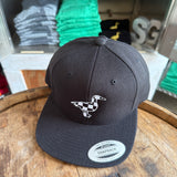 Flat Bill: Black Hat, Checkered Flag Goose