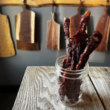 Flank Steak Jerky: Local Tripel Beer + Mango Habanero