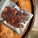 Bourbon Candied Jowl Bacon Jerky