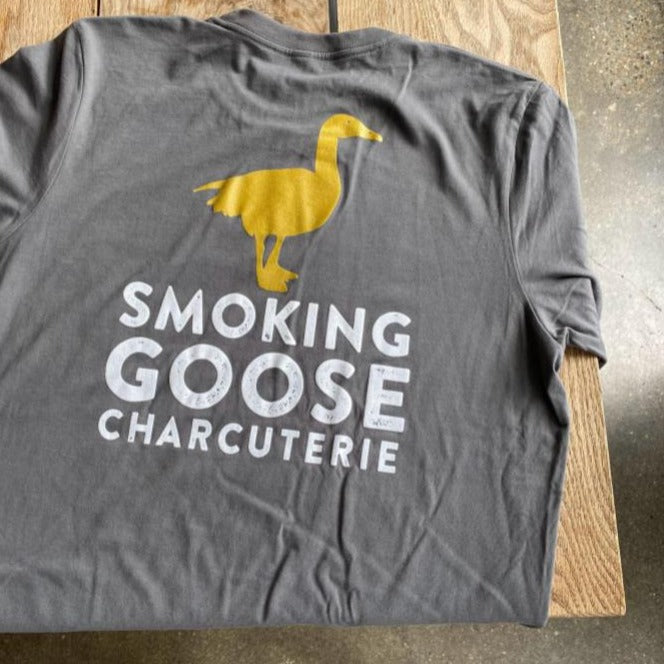 TShirt Golden Goose in Solid Asphalt Smoking Goose