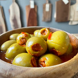 'Nduja Stuffed Bloody Mary Brined Gordal Olives