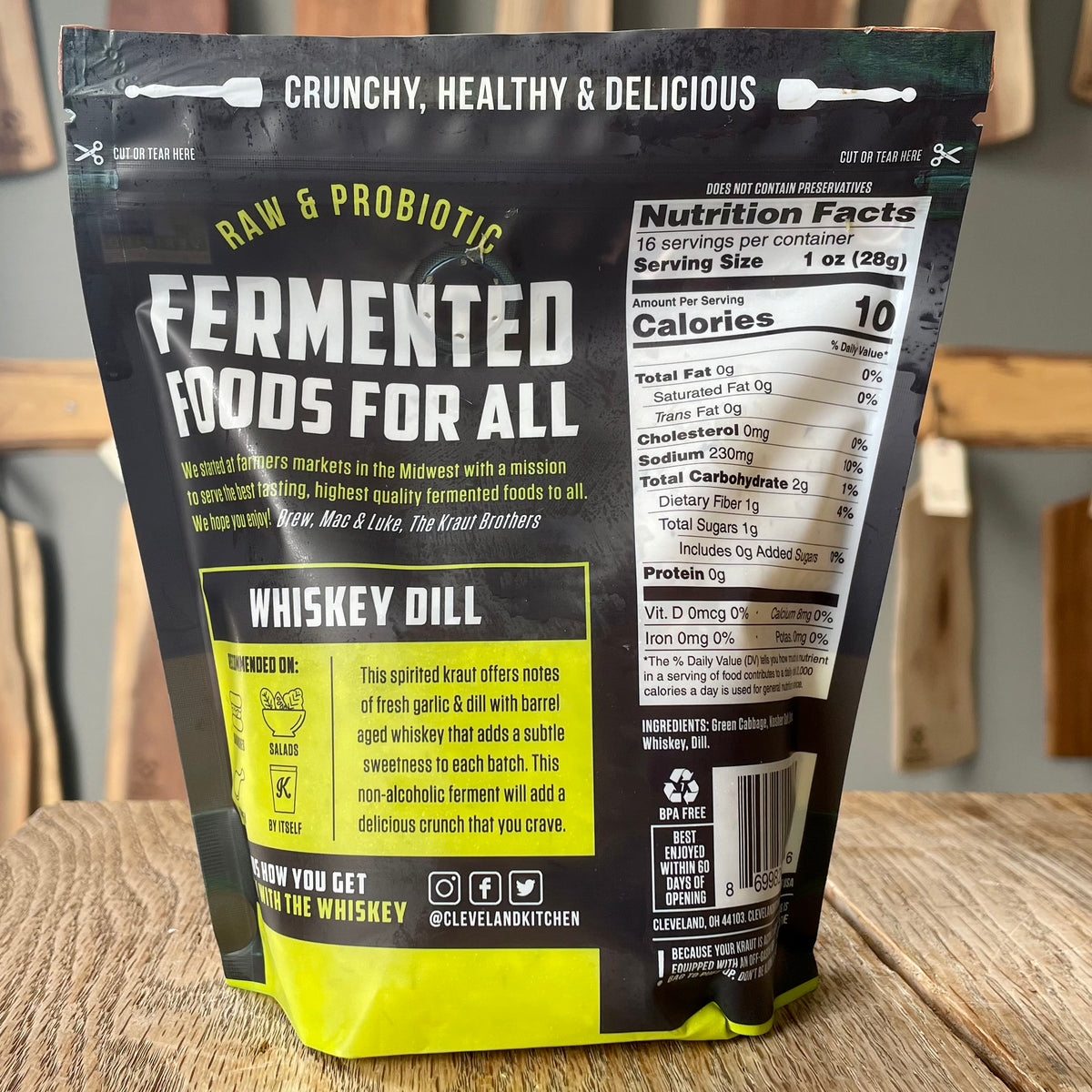 Cleveland's Whiskey Dill Sauerkraut Smoking Goose