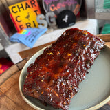 Smoked Pork Ribs with Pecan-Maple Glaze