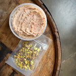 Spuma di Mortadella with Hot Honey + Smoked Pistachio