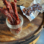 Flank Steak Jerky: Local Tripel Beer + Mango Habanero