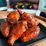 Smoked Chicken Wings with Honey 'Nduja Glaze