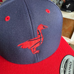 Flat Bill Hat: Fever Red Goose