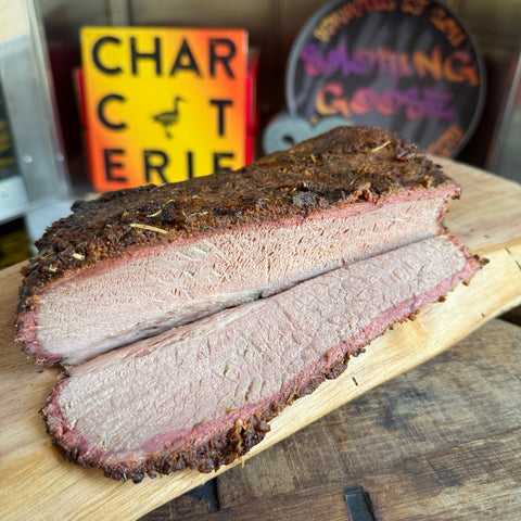 Smoked Brisket with Wild Mushroom Spice Rub