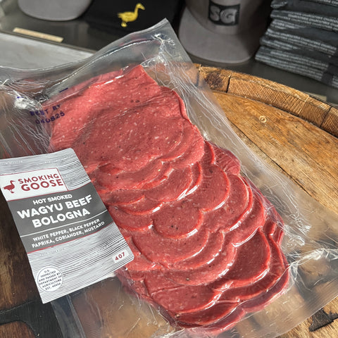 Hot Smoked Wagyu Beef Bologna - Bulk Sliced