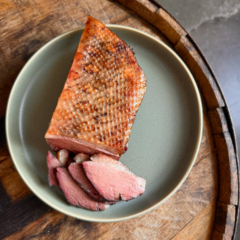 Double-Lobe! 2x Smoked Magret Duck Breasts with Orange-Saffron Glaze