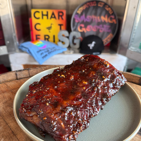 Smoked Pork Ribs with Pecan-Maple Glaze