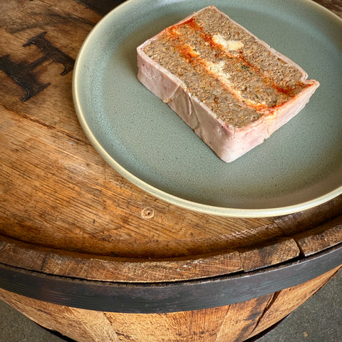 Elk & Camel Terrine with Chanterelles
