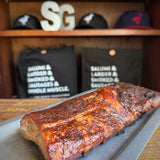 Smoked Baby Back Ribs with Cranberry-Gin Glaze
