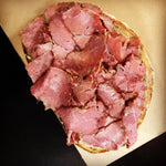 Wagyu Pastrami: Sliced