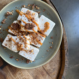 Marshmallows w/ Maple Goat Caramel + Candied Pecans
