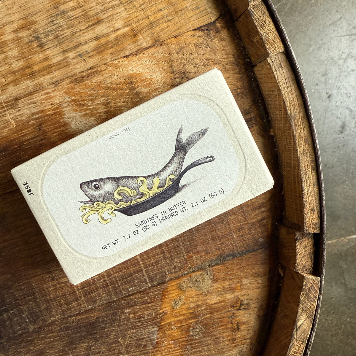 Sardines in Azores Butter by Jose Gourmet – Smoking Goose