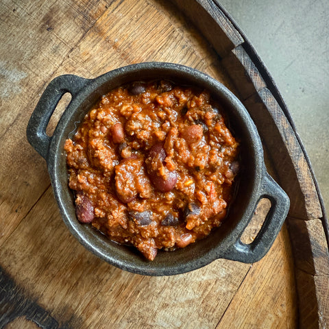 Smoked Bison Chili with 'Nduja