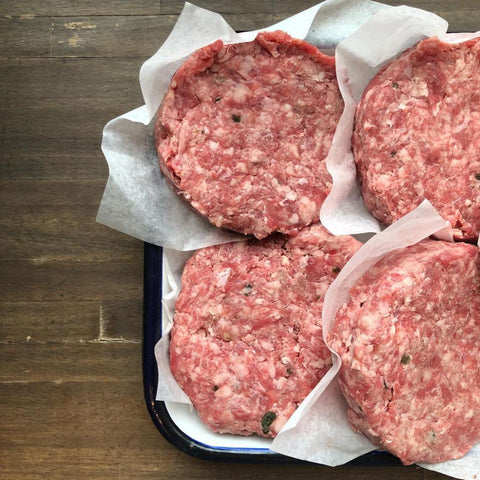 Lamb Bacon Burgers