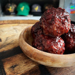 Polpette with Blackberry Balsamic Glaze