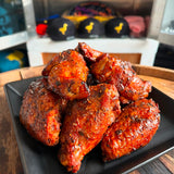 Smoked Chicken Wings with Honey 'Nduja Glaze