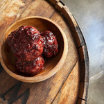 Polpette with Blackberry Balsamic Glaze
