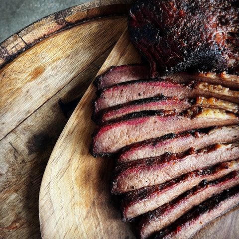 Smoked Beef Brisket with Guajillo-Pear Glaze