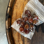 Smoked Grapes with Honey Balsamic Glaze