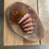 Fig, Rosemary, and  Brandy Glazed Smoked Duck Breast