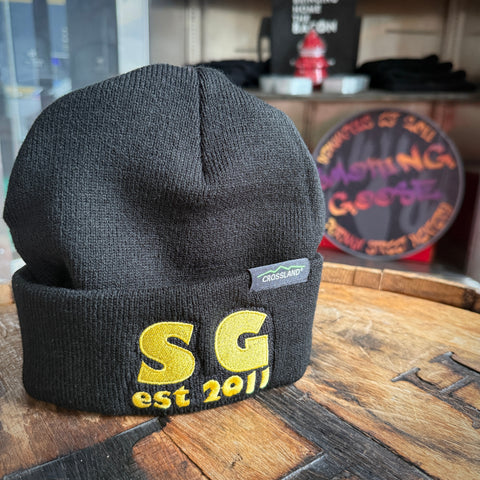 Black Beanie w/Gold SG Lettering
