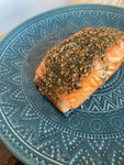 Smoked Salmon with Local Hot Zaatar Spice